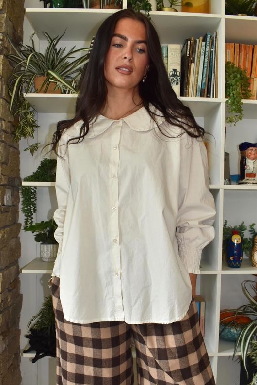 Paloma Tela Peter Pan Blouse Calico